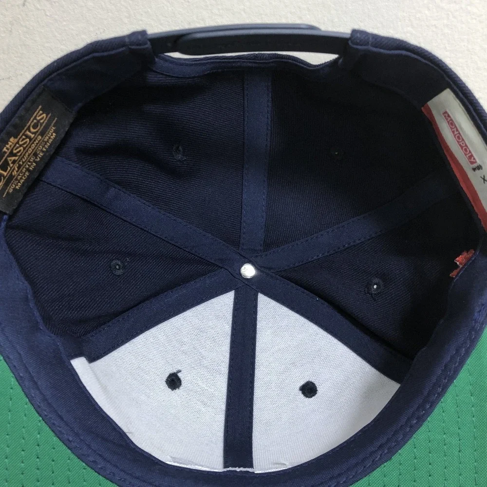 NWT Baseballe Lifestyle 101 Homerun Hustle Hat x Monopoly Snapback Hat OSFM Navy